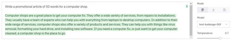 Model text-babbage-001